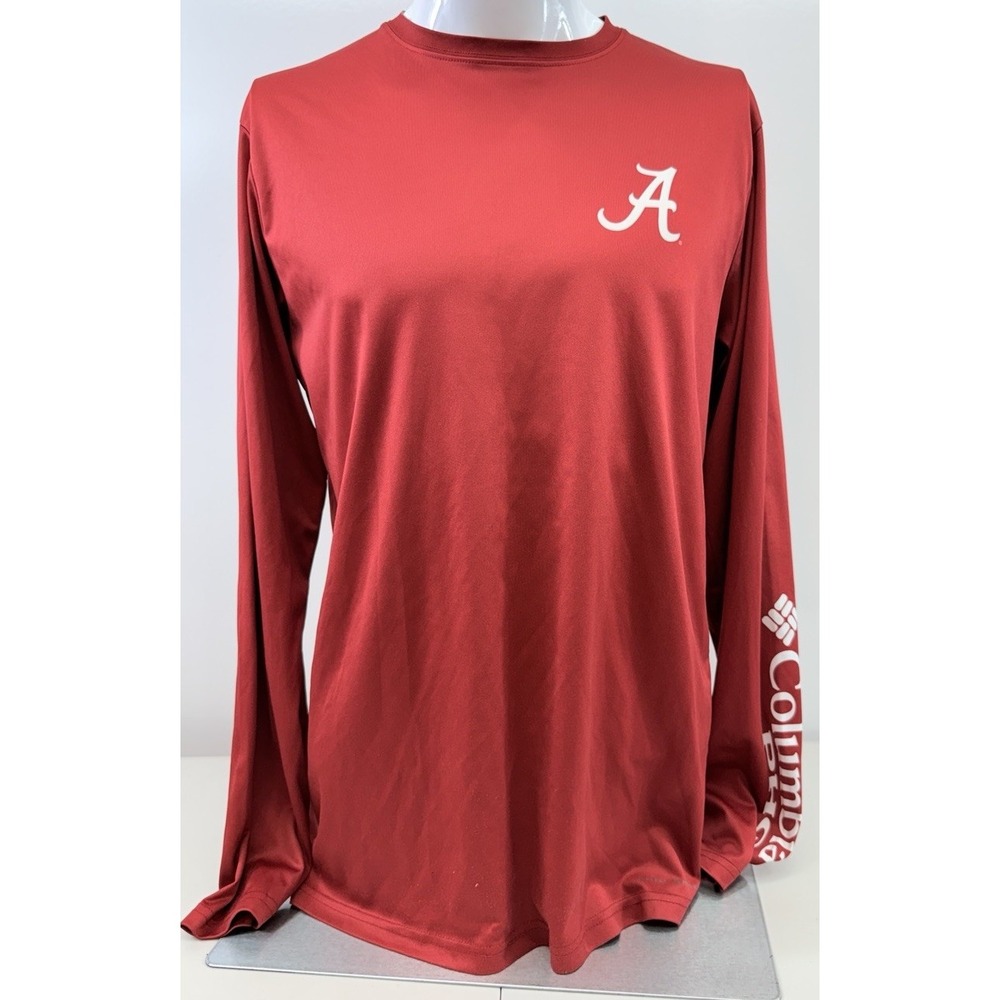 Columbia Terminal Shot PHG Alabama Long Sleeve Graphic Hunting Shirt Mens M FLAW